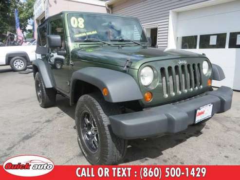 2008 Jeep Wrangler 4WD 2dr X with - cars & trucks - by dealer -... for sale in Bristol, CT