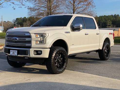 Lifted 15 Ford F-150 platinum 4x4 155k miles clean title southern for sale in Easley, SC