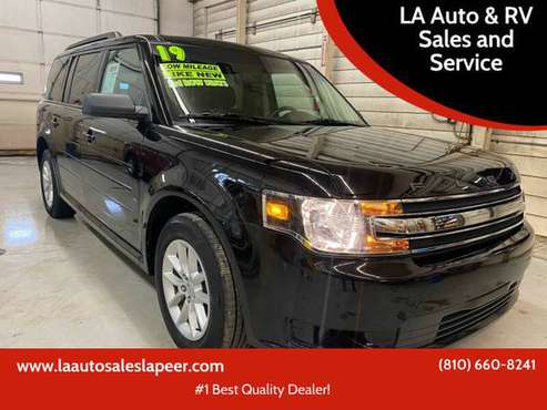 2019 FORD FLEX SE V6 3RD ROW 1 OWNER LOW MILES - cars for sale in Lapeer, MI
