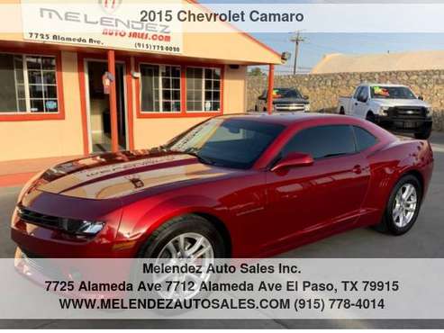 2015 Chevrolet Camaro 2dr Cpe LS w/2LS - cars & trucks - by dealer -... for sale in El Paso, TX