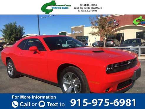 2019 *DODGE* *CHALLENGER* SXT coupe RED for sale in El Paso, TX