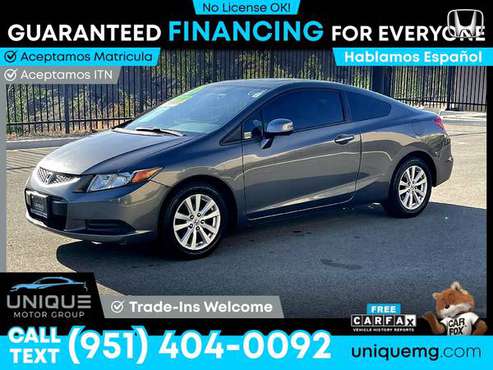 2012 Honda Civic EX Coupe 5-Speed AT PRICED TO SELL! for sale in Corona, CA