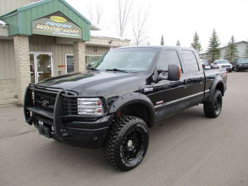 2005 ford f350 f-350 diesel crew cab short box 4x4 lariat leather... for sale in Forest Lake, MN