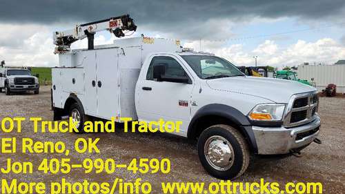 2012 Dodge 5500 4wd 5000lb Crane 11ft Mechanics Service Bed Truck for sale in Oklahoma City, OK