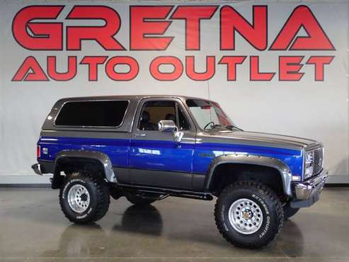 1988 Chevrolet Blazer 2dr Silverado 4WD SUV, Gray/Blue for sale in Gretna, NE