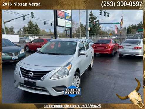 2016 Nissan Versa 1 6 S 4dr Sedan 5M - - by dealer for sale in Tacoma, WA