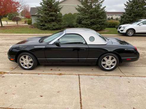 2005 Ford T-Bird 50th Anniversary Edition 29K miles Black - cars &... for sale in Neenah, WI