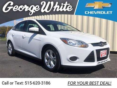 2014 Ford Focus SE hatchback White - - by dealer for sale in Ames, IA