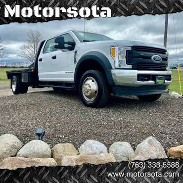 2017 Ford F-550 Crew Cab 4X4 6 7 Diesel Flatbed - - by for sale in Becker, MN