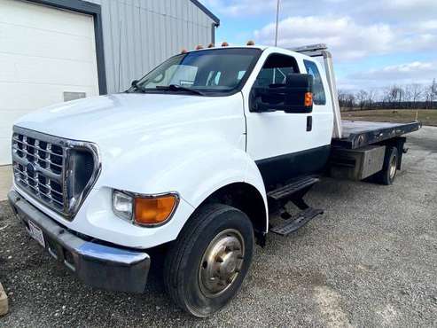 2001 Ford F650 Rollback LOW MILES fs or trade - cars & trucks - by... for sale in Dublin, OH