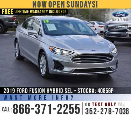 *** 2019 Ford Fusion Hybrid SEL *** SIRIUS - ActiveX Seats -... for sale in Alachua, FL