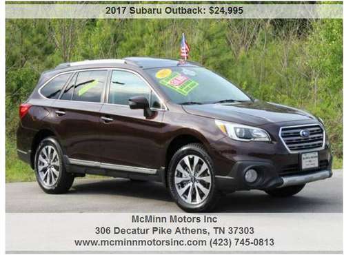 2017 Subaru Outback 2 5i Touring AWD - One Owner! Low Miles! LOADED! for sale in Athens, TN