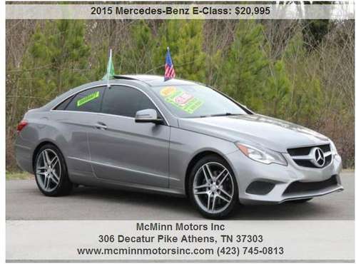 2015 Mercedes-Benz E400 Coupe - Red Leather! Panoramic Sunroof! NAV! for sale in Athens, TN