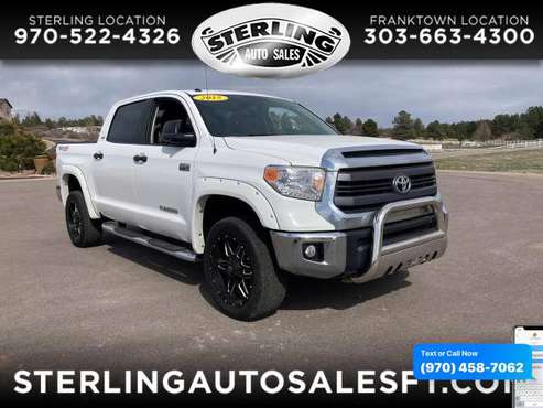 2015 Toyota Tundra 4WD Truck CrewMax 5 7L V8 6-Spd AT TRD Pro (Natl) for sale in Sterling, CO