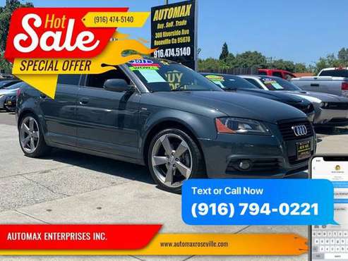 2011 Audi A3 2.0T Premium Plus PZEV 4dr Wagon 6M - Your job is your... for sale in Roseville, CA