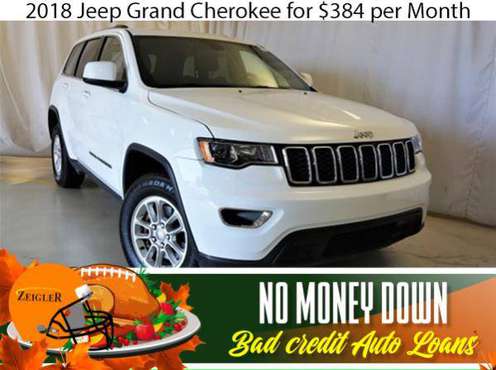 $384/mo 2018 Jeep Grand Cherokee Bad Credit & No Money Down OK -... for sale in Carol Stream, IL