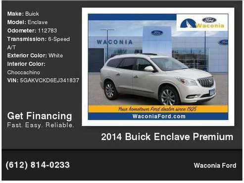 2014 Buick Enclave Premium - cars & trucks - by dealer - vehicle... for sale in Waconia, MN