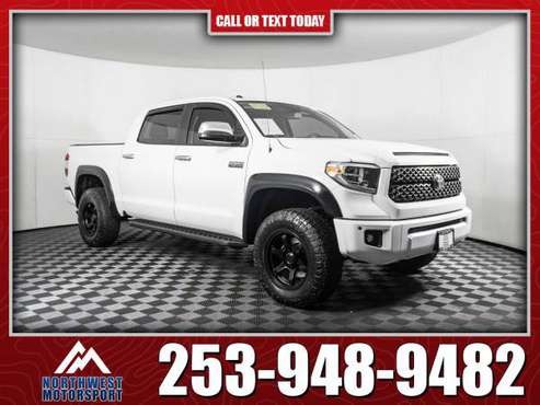 Lifted 2018 Toyota Tundra Platinum 4x4 - - by dealer for sale in PUYALLUP, WA