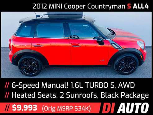 2012 MINI Cooper Countryman S All4 - AWD, Heated Seats, 2 Sunroofs -... for sale in Lafayette, CO