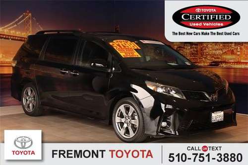 *2019* *Toyota* *Sienna* *SE Premium* - cars & trucks - by dealer -... for sale in Fremont, CA