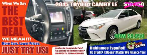 2015 TOYOTA CAMRY LE Super Cheap*FINANCE NO CREDIT! $3K Down! NO BANK! for sale in Gainesville, FL