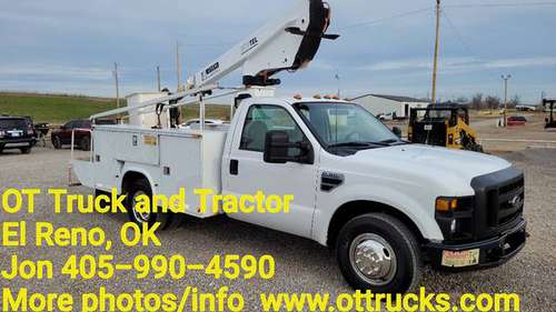 2008 Ford F-350 34ft Work Height Bucket Truck 5 4L Gas - cars & for sale in Oklahoma City, OK