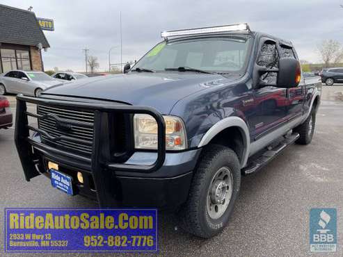 2006 Ford F250 F-250 XLT Crew cab 4x4 6 0 Turbo Diesel WELL for sale in Burnsville, MN