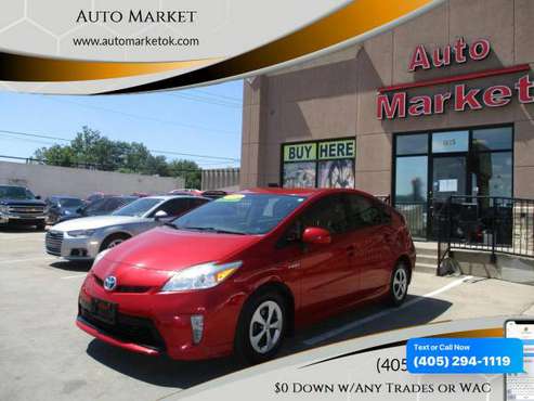2013 Toyota Prius Five 4dr Hatchback $0 Down WAC/ Your Trade - cars... for sale in Oklahoma City, OK