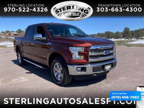 2016 Ford F-150 F150 F 150 4WD SuperCrew 145 Lariat - CALL/TEXT for sale in Sterling, CO