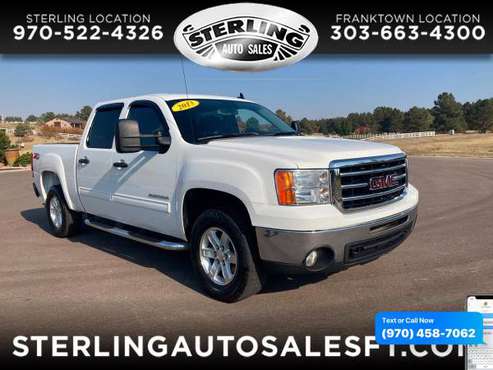 2013 GMC Sierra 1500 4WD Crew Cab 143.5 SLE - CALL/TEXT TODAY! -... for sale in Sterling, CO