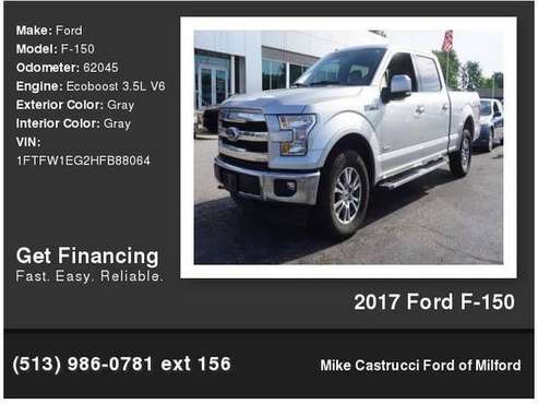 2017 Ford F-150 - - by dealer - vehicle automotive sale for sale in Milford, OH