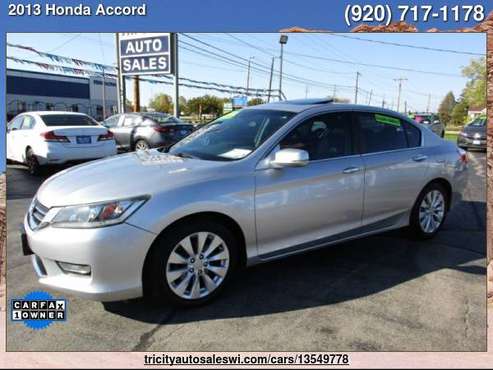 2013 Honda Accord EX L 4dr Sedan Family owned since 1971 - cars &... for sale in MENASHA, WI