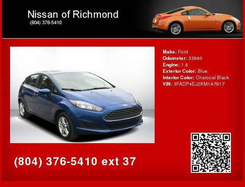 2019 Ford Fiesta SE EMPLOYEE PRICING EVENT Call Today for your for sale in Richmond , VA