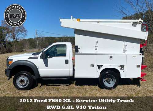 2012 Ford F550 XL - Service Utility Truck - RWD 6 8L V10 Triton for sale in Dassel, MN