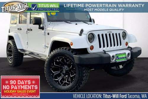 2013 Jeep Wrangler Unlimited 4x4 4WD SUV Sahara Convertible - cars &... for sale in Tacoma, WA
