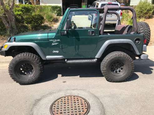 2000 Jeep Wrangler 4.0 Straight Six W/HardTop - cars & trucks - by... for sale in Tiburon, CA