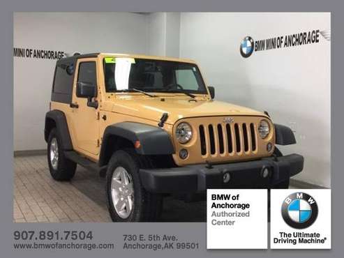 2014 Jeep Wrangler 4WD 2dr Sport for sale in Anchorage, AK