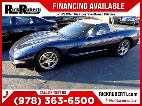2001 Chevrolet Corvette 2dr 2 dr 2-dr Convertible FOR ONLY 284/mo! for sale in Fitchburg, MA