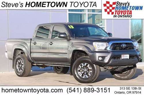 2013 Toyota Tacoma DBL CAB 4WD V6 AT - cars & trucks - by dealer -... for sale in Ontario, ID