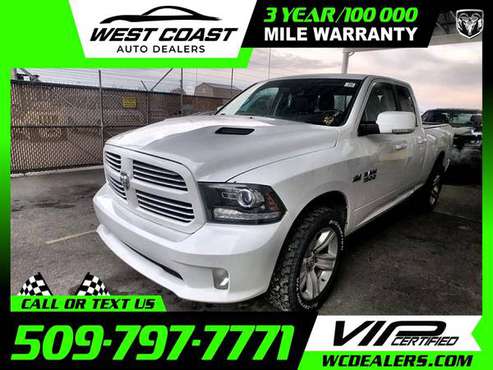 315/mo - 2013 Ram 1500 SportExtended Cab - - by for sale in Moses Lake, WA