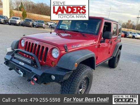 2008 Jeep Wrangler Unlimited Rubicon suv Red Rock Crystal - cars &... for sale in ROGERS, AR