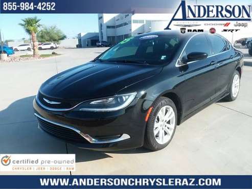 2015 *Chrysler* *200* *4dr Sedan Limited FWD* Black for sale in Lake Havasu City, AZ