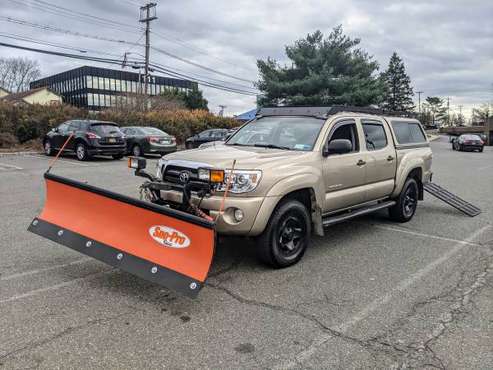 2008 Toyota Tacoma SR5 Double Cab 4x4 + Plow + Snow Blower - cars &... for sale in Port Chester, NY