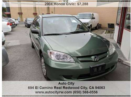 2004 Honda Civic LX 4dr Sedan 59458 Miles - cars & trucks - by... for sale in Redwood City, CA