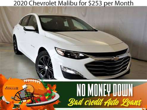 $253/mo 2020 Chevrolet Malibu Bad Credit & No Money Down OK - cars &... for sale in Aurora, IL