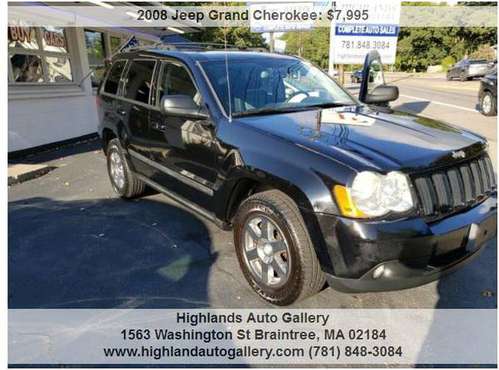 08 JEEP GRAND CHEROKEE BLACK LEATHER S/ROOF CFAX SERVICED CLEAN BOSE... for sale in Braintree, MA