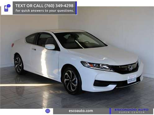 2016 Honda Accord Coupe LX-S Coupe - cars & trucks - by dealer -... for sale in Escondido, CA