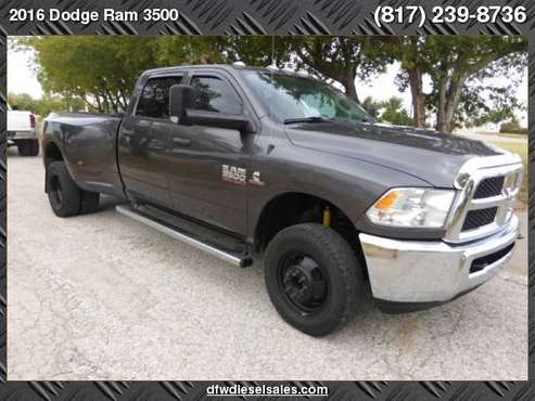 2016 DODGE Ram 3500 4WD Crew Cab Tradesman DIESEL DUALLY SUPER NICE... for sale in Northlake, TX