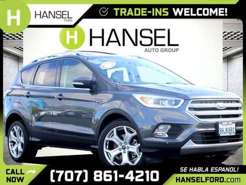2018 Ford Escape Titanium FOR ONLY 469/mo! - - by for sale in Santa Rosa, CA