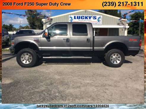 2008 Ford F250 Super Duty Crew Cab Lariat Pickup 4D 6 3/4 ft Lucky's... for sale in North Fort Myers, FL